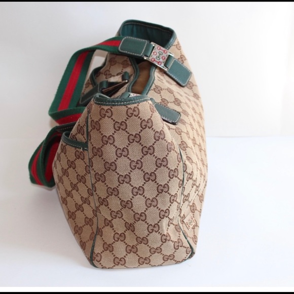 Gucci Shoulder Bag Web Monogram GG Tote - Picture 2 of 15